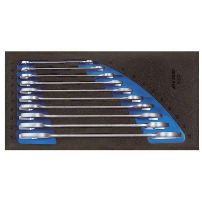 Gedore set viljuškastih ključeva u 1/3 CT modulu , 6-27mm, 10 delova 1500 CT1-6 Gedore set viljuškastih ključeva u 1/3 CT modulu , 6-27mm, 10 delova 1500 CT1-6